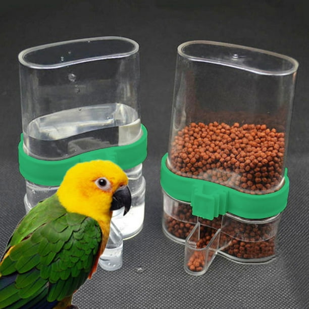 Water Feeding Automatic Bird Feeder Finch Canary Budgie Bird Cage Water Drinker 